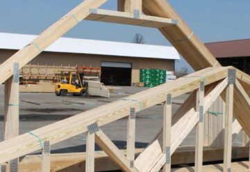 Jumta konstrukciju izbūve.