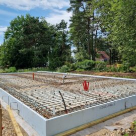 Plātņveida pamatu būvniecība