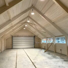 Koka angāru būvniecība